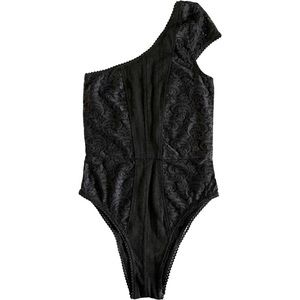 Out From Under One Shoulder Lace Bodysuit NWOT